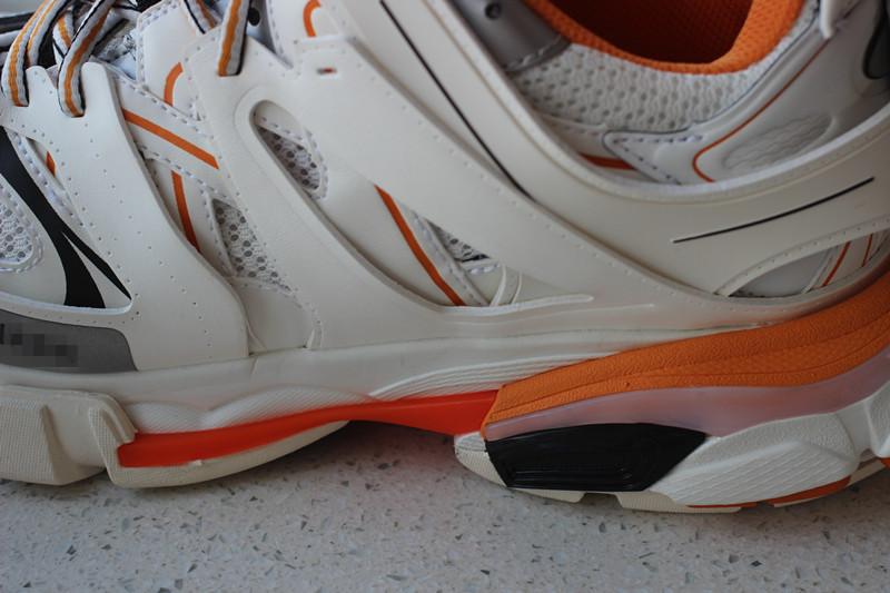 PK God exclusive Balencia Paris Track Sneakers White Orange best version ready to ship